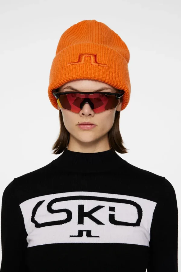 Accessoarer | Ski-J.Lindeberg Abby Beanie Persimmon Orange