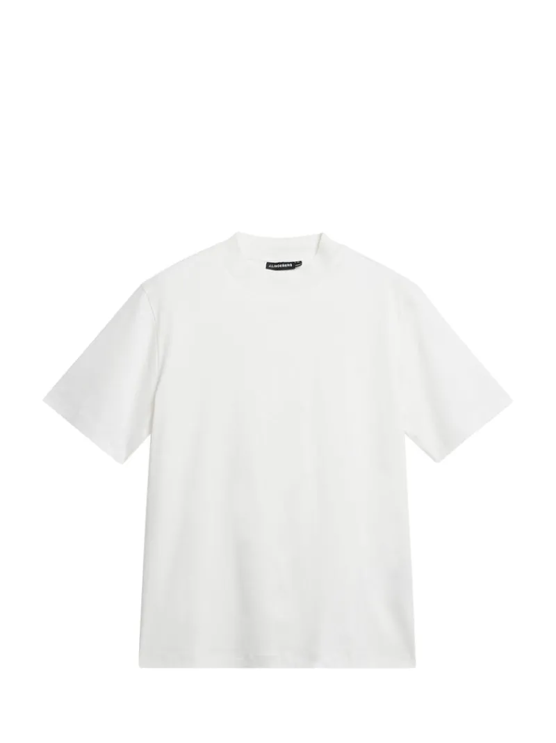 Överdelar | T-shirts-J.Lindeberg Ace Mock Neck T-shirt White
