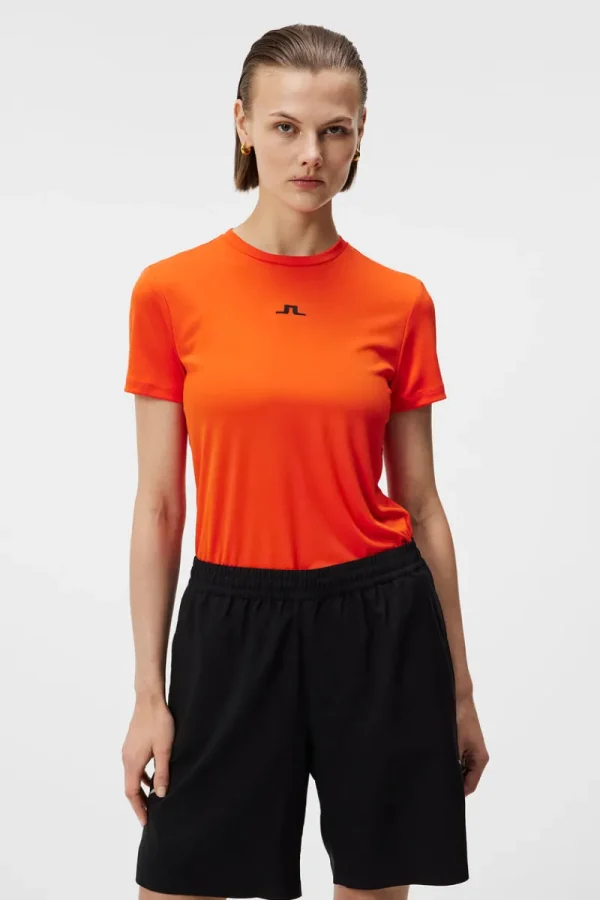 Bas- Och Mellanlager | Outdoor-J.Lindeberg Ada T-shirt Tangerine Tango