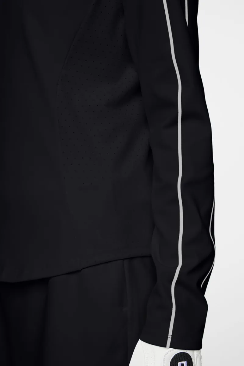 Golf | Bas- Och Mellanlager-J.Lindeberg Adiola Quarter Zip Mid Layer Black
