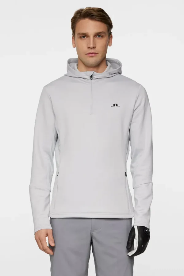 Golf | Hoodies-J.Lindeberg Aerial Quarter Zip Hood High Rise