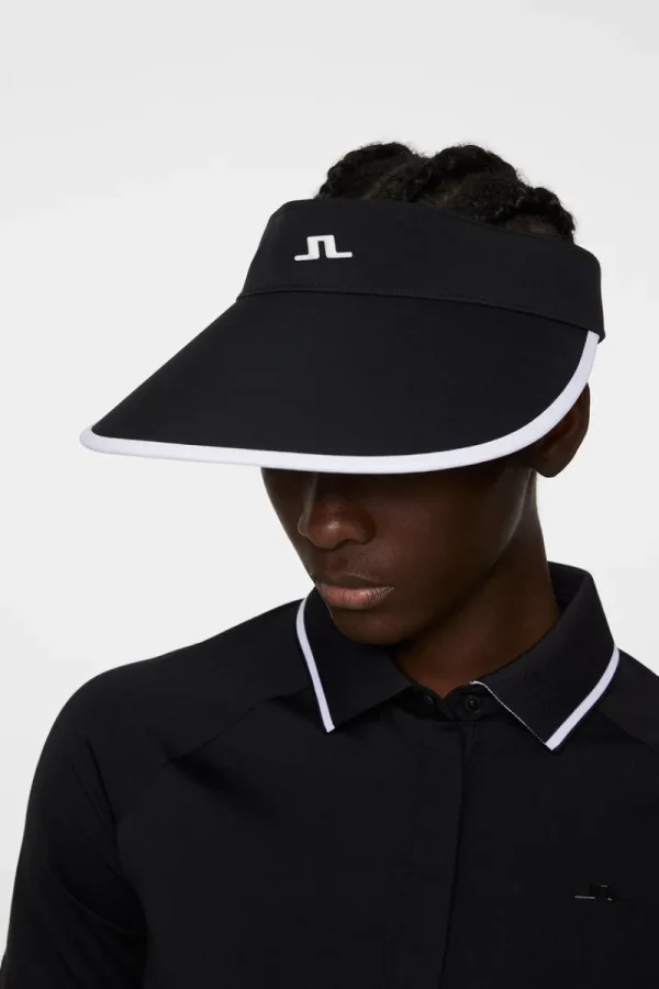 Golf | Golfkepsar-J.Lindeberg Alba Big Visor Black