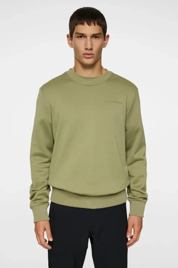 Tröjor | Active-J.Lindeberg Alpha Crew Neck Oil Green