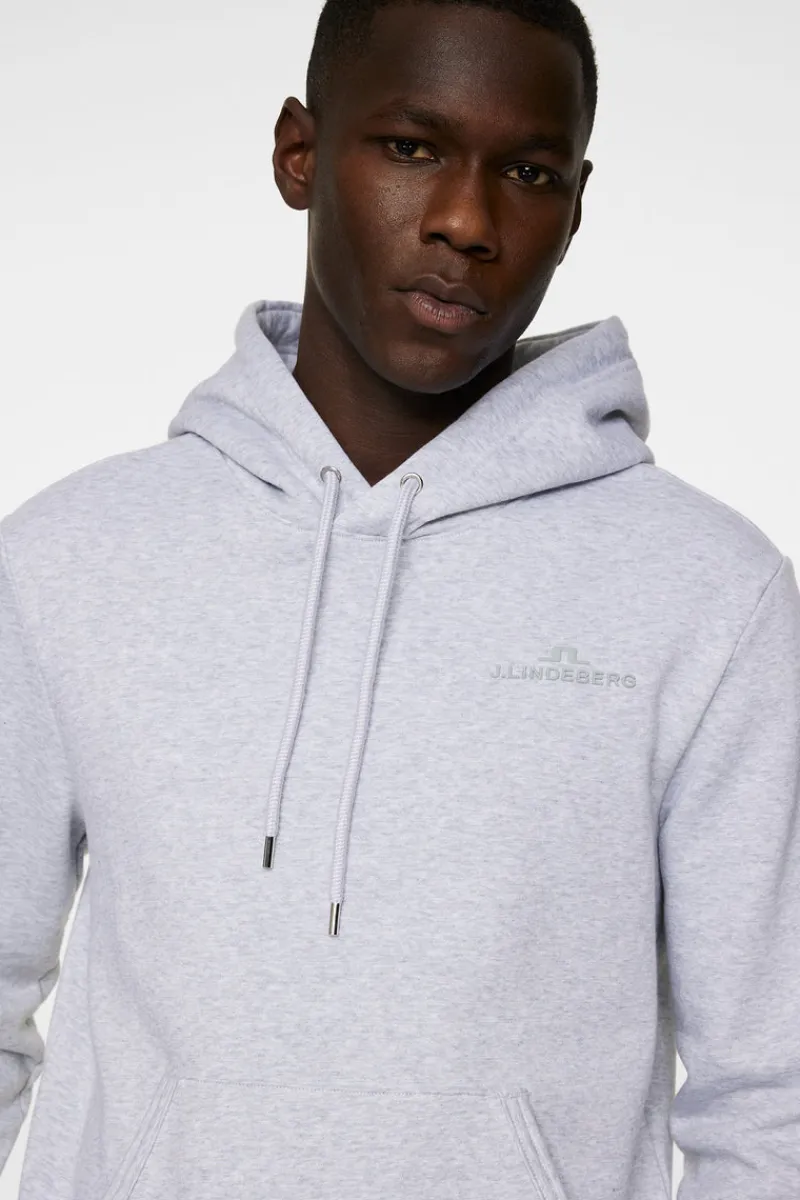 Active | Hoodies-J.Lindeberg Alpha Hood Light Grey Melange