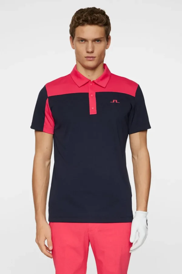 Golf | Pikétröjor-J.Lindeberg Anders Slim Fit Polo Azalea