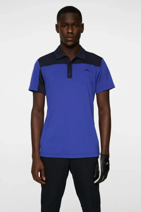 Golf | Pikétröjor-J.Lindeberg Anders Slim Fit Polo Clematis Blue