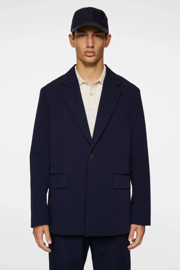 Kostymer & Skräddat | Kavajer-J.Lindeberg Andre U Tech Bi Stretch Blazer JL Navy