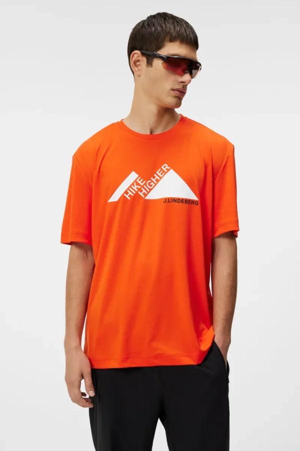 Bas- Och Mellanlager | Outdoor-J.Lindeberg Andreas T-shirt Tangerine Tango
