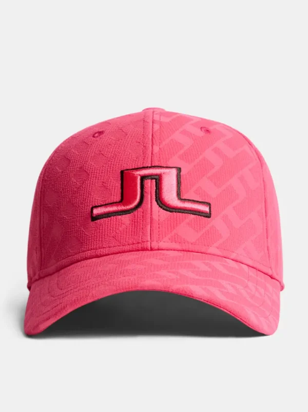 Golf | Golfkepsar-J.Lindeberg Anga Jacquard Cap Tour Geo Jacquard Pink M