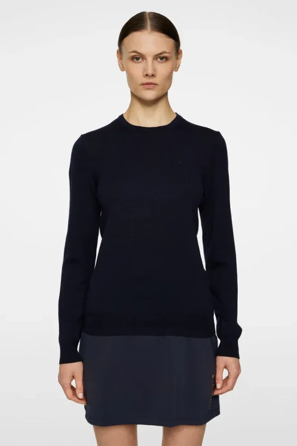 Golf | Stickat-J.Lindeberg Aria Knitted Sweater JL Navy