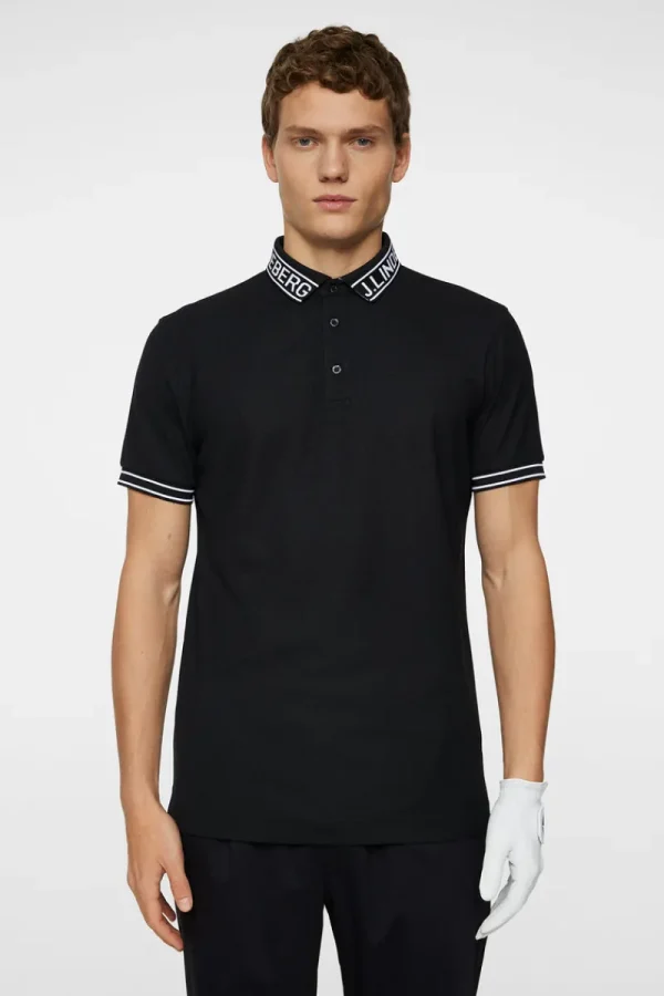 Golf | Pikétröjor-J.Lindeberg Austin Polo Black