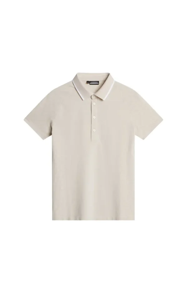 Golf | Överdelar-J.Lindeberg Baily seamless Polo Tour Geo Jacquard Moonbeam M