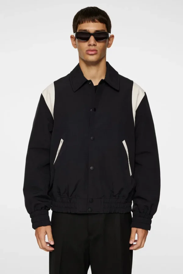 Jackor | Ytterkläder-J.Lindeberg Baze 2L Baseball Jacket Black