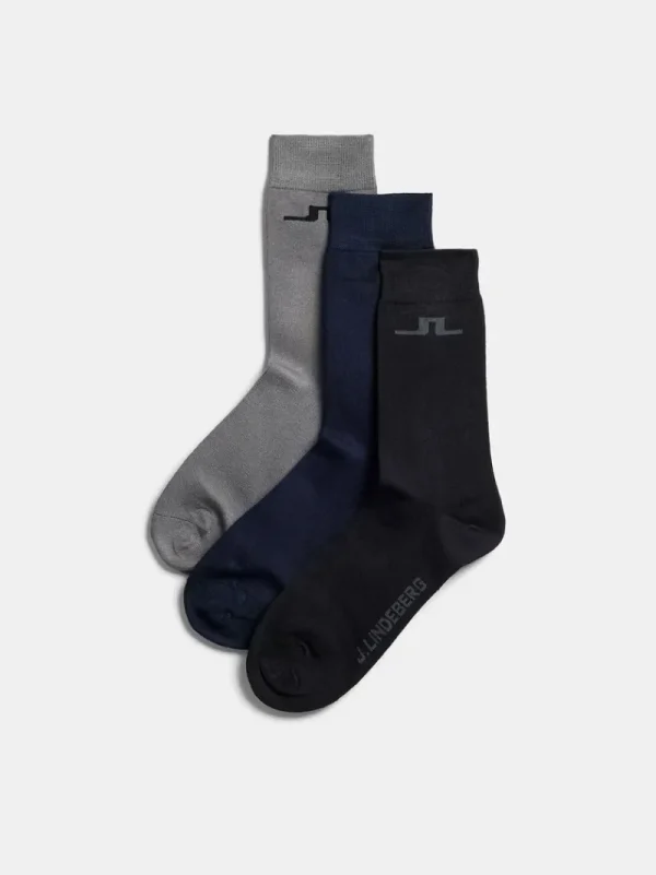 Strumpor | Accessoarer-J.Lindeberg Bridge Bamboo Sock Multicolour Black