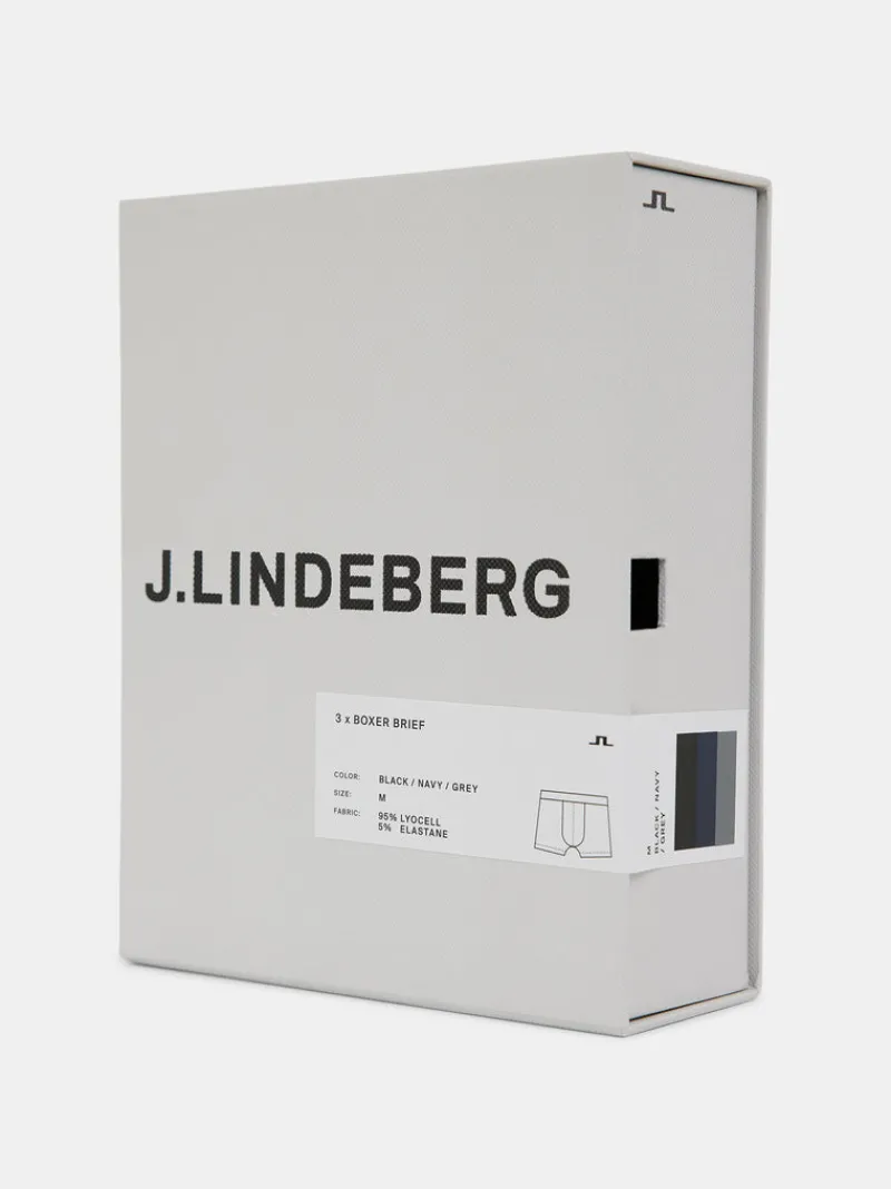 Accessoarer | Underkläder-J.Lindeberg Bridge Lyocell Boxer Multicolour Black