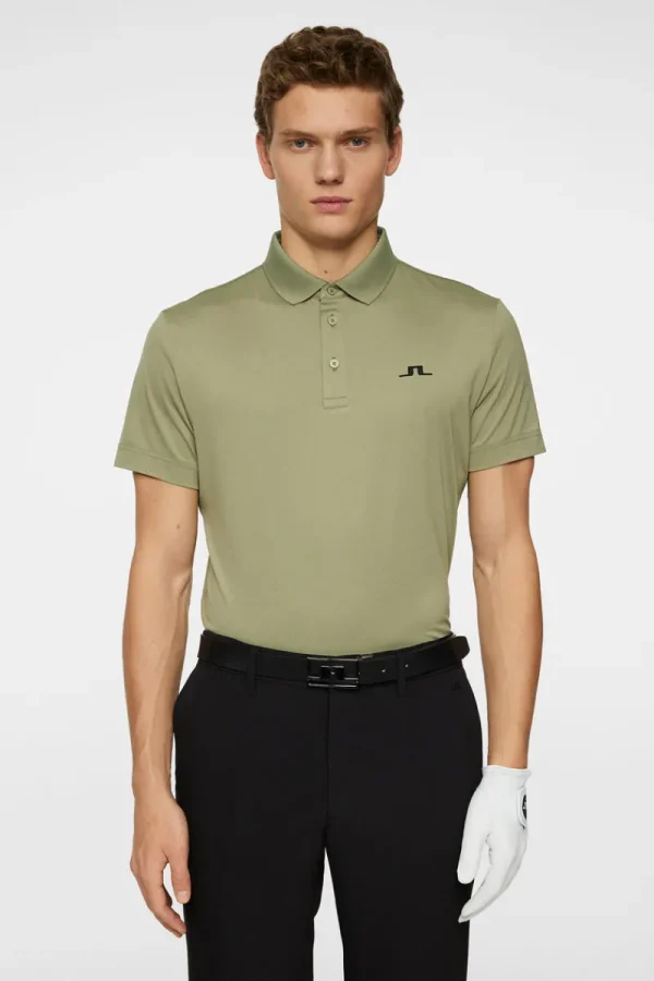 Golf | Pikétröjor-J.Lindeberg Bridge Polo Oil Green