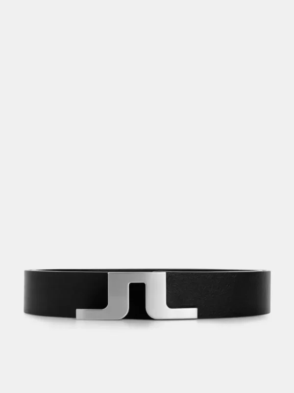 Bälten-J.Lindeberg Bridger Leather Belt Black