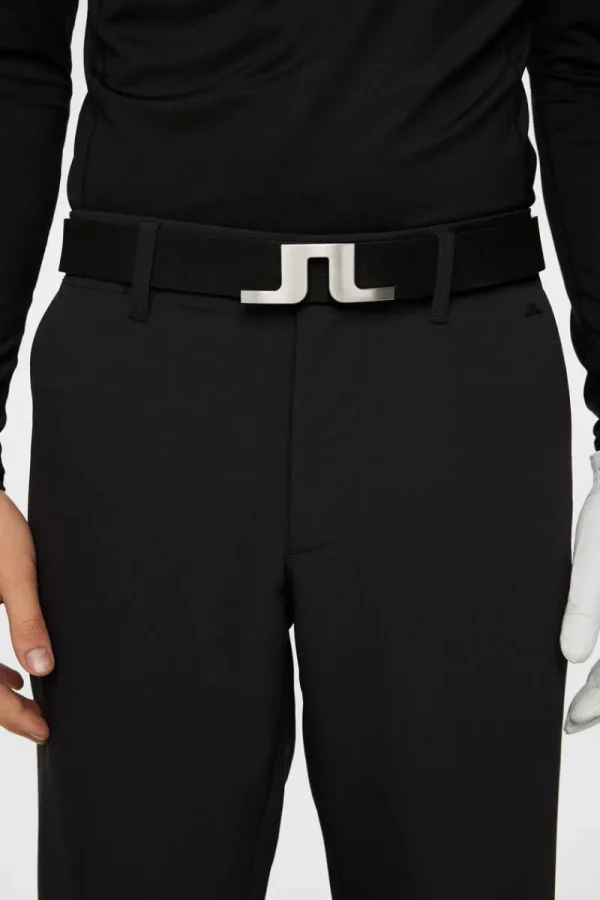 Golf | Golfbälten-J.Lindeberg Bridger Nubuck Leather Belt Black