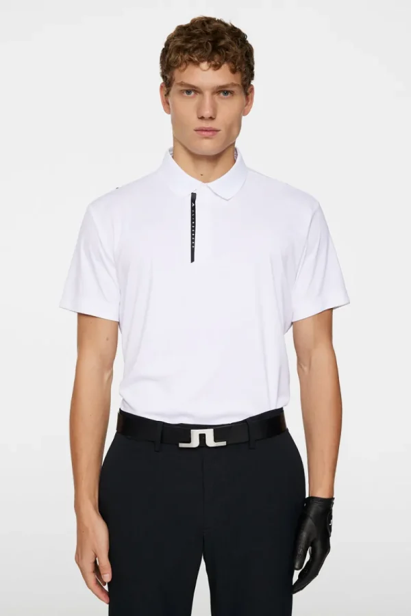 Golf | Pikétröjor-J.Lindeberg Charlie Polo White