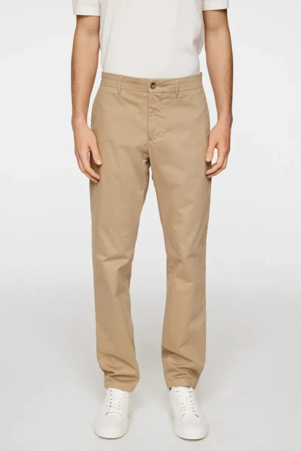 Byxor | Underdelar-J.Lindeberg Ched Cloud Satin Pants Batique Khaki