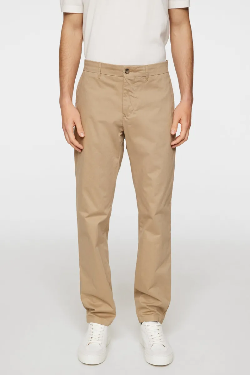 Byxor | Underdelar-J.Lindeberg Ched Cloud Satin Pants Batique Khaki