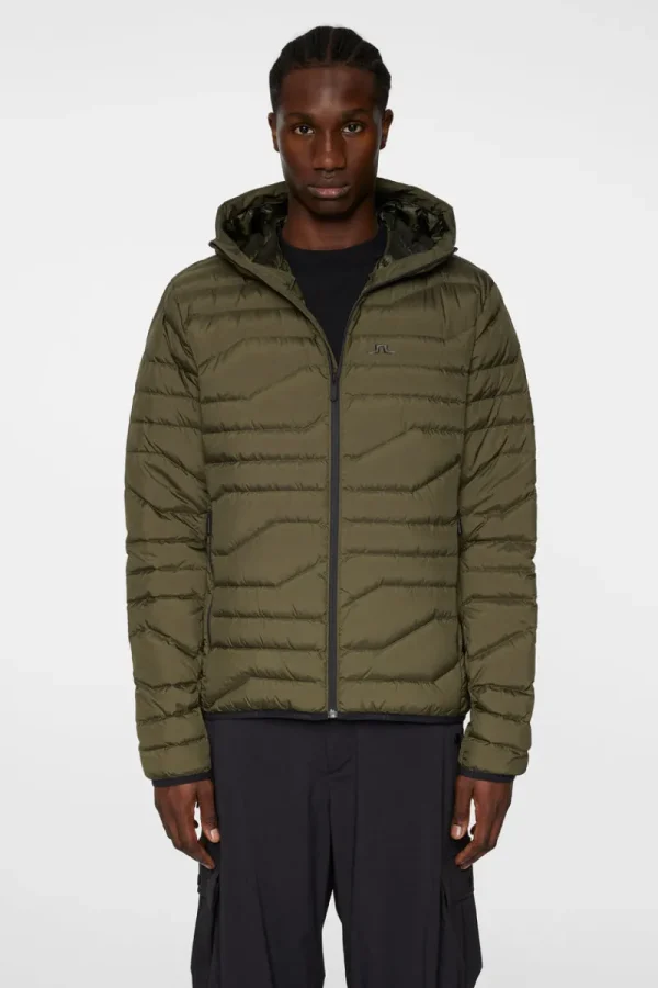 Active-J.Lindeberg Cliff Light Down Hood Forest Green