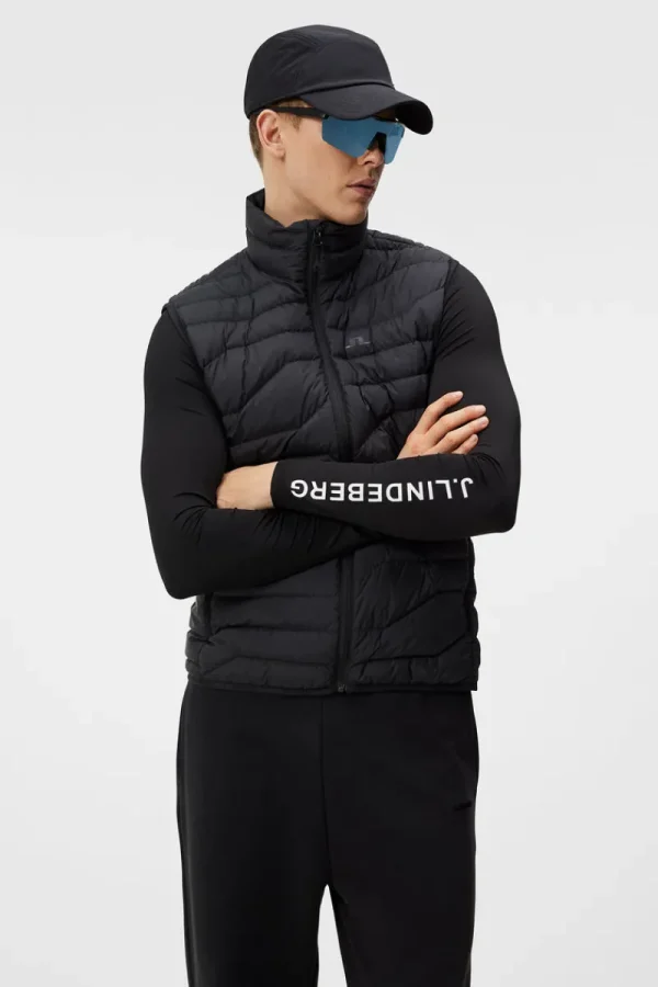Västar | Outdoor-J.Lindeberg Cliff Light Down Vest Black