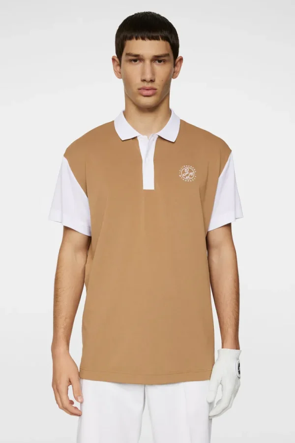 Golf | Pikétröjor-J.Lindeberg Club House Loose Fit Polo Tigers Eye