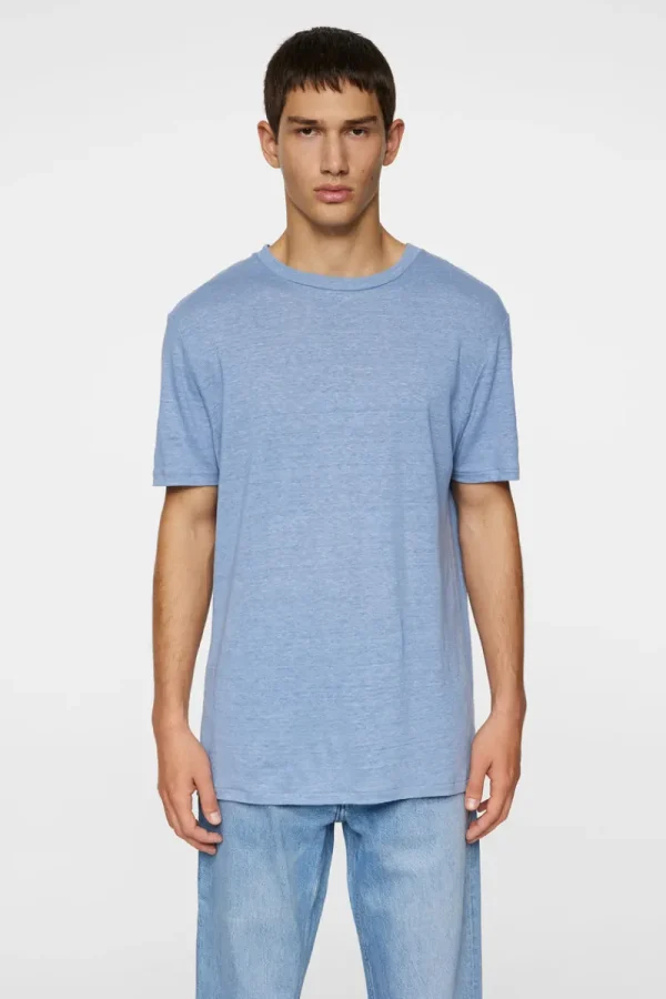 T-shirts | Överdelar-J.Lindeberg Coma Linen Tee Rain Washed