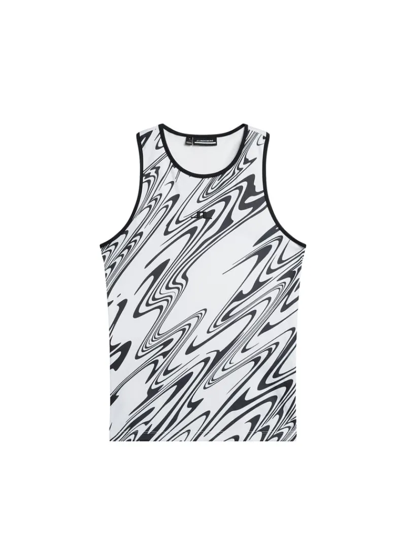 Överdelar | Tennis-J.Lindeberg Delia Printed Tank Top Liquify White L