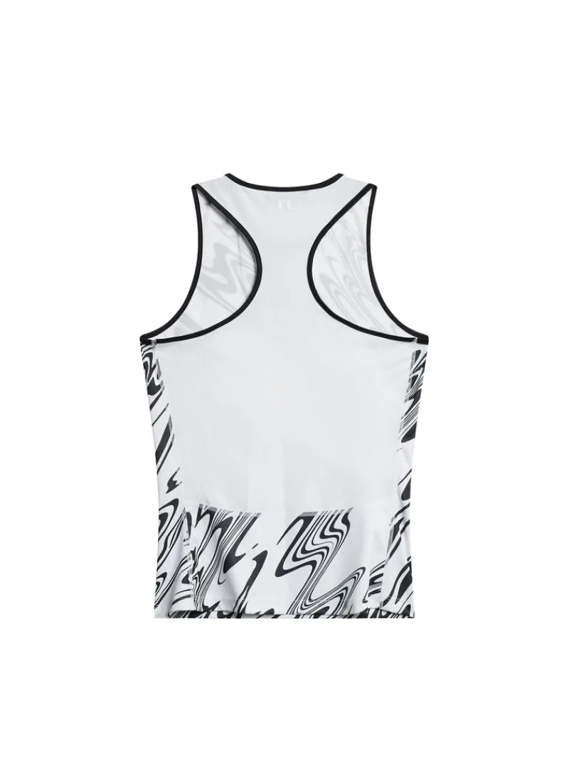 Överdelar | Tennis-J.Lindeberg Delia Printed Tank Top Liquify White L