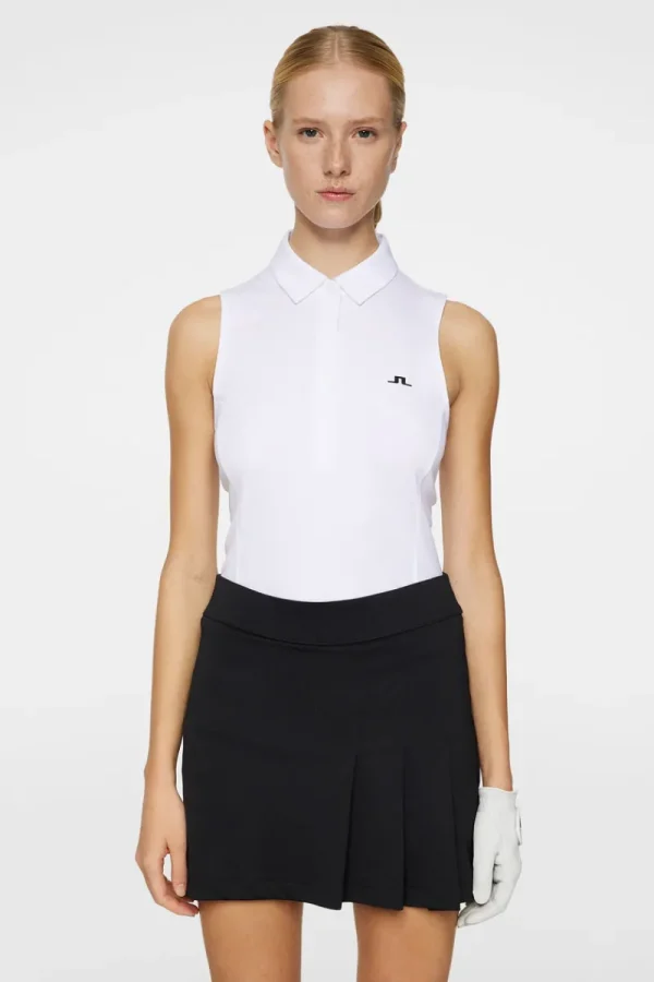 Golf | Linnen-J.Lindeberg Dena Sleeveless Top White