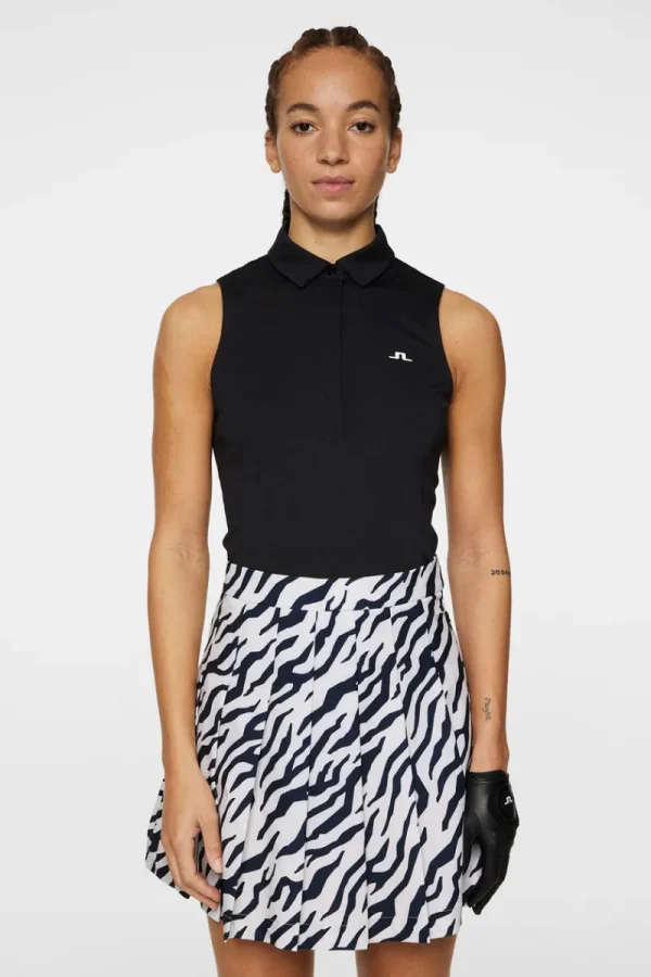 Golf | Linnen-J.Lindeberg Dena Sleeveless Top Black