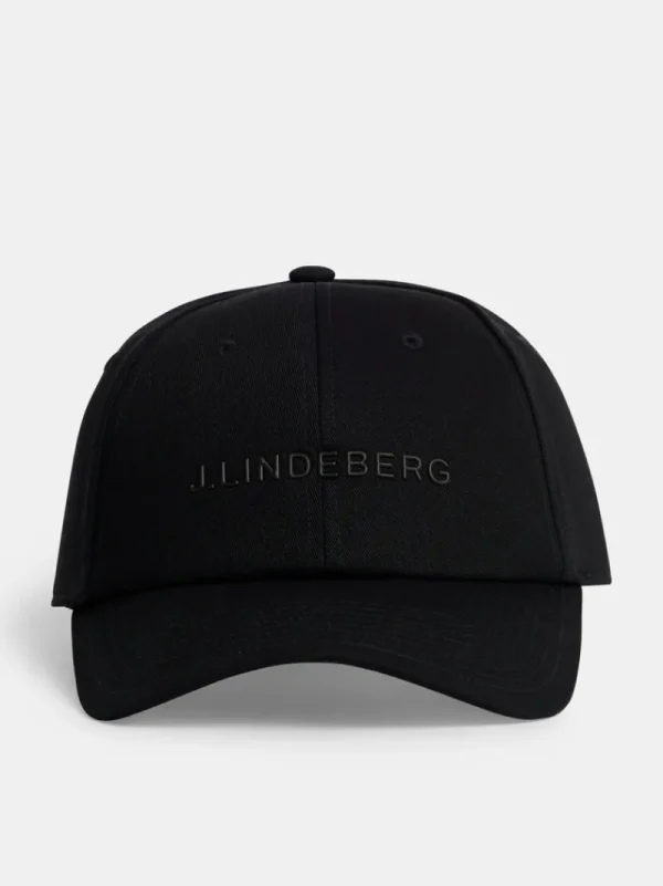 Kepsar | Accessoarer-J.Lindeberg Elijah Cotton logo Cap Black