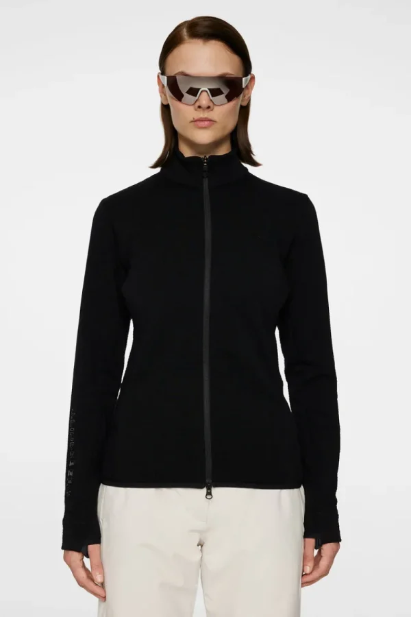 Ski | Bas & Mellanlager-J.Lindeberg Emeliz Merino Mid Layer Black