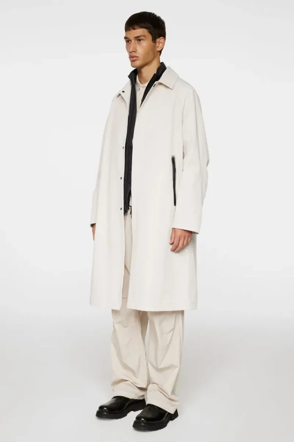 Jackor | Ytterkläder-J.Lindeberg Frankie 2L Raglan Coat Moonbeam