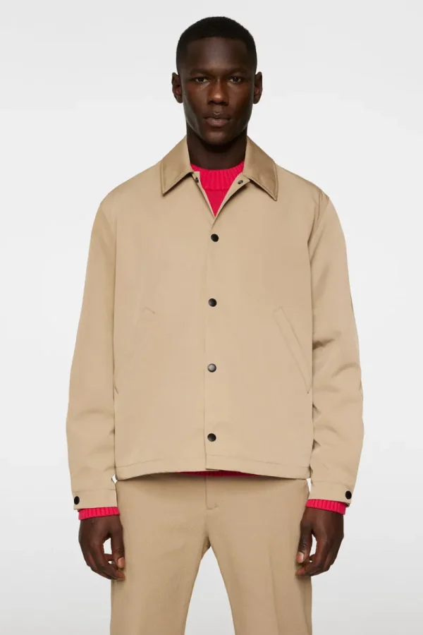 Jackor | Ytterkläder-J.Lindeberg Frazer Coach Jacket Batique Khaki