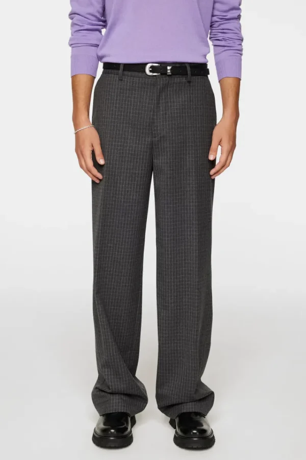 Byxor | Underdelar-J.Lindeberg Gaspard Wool Ripstop Pants Lava Smoke