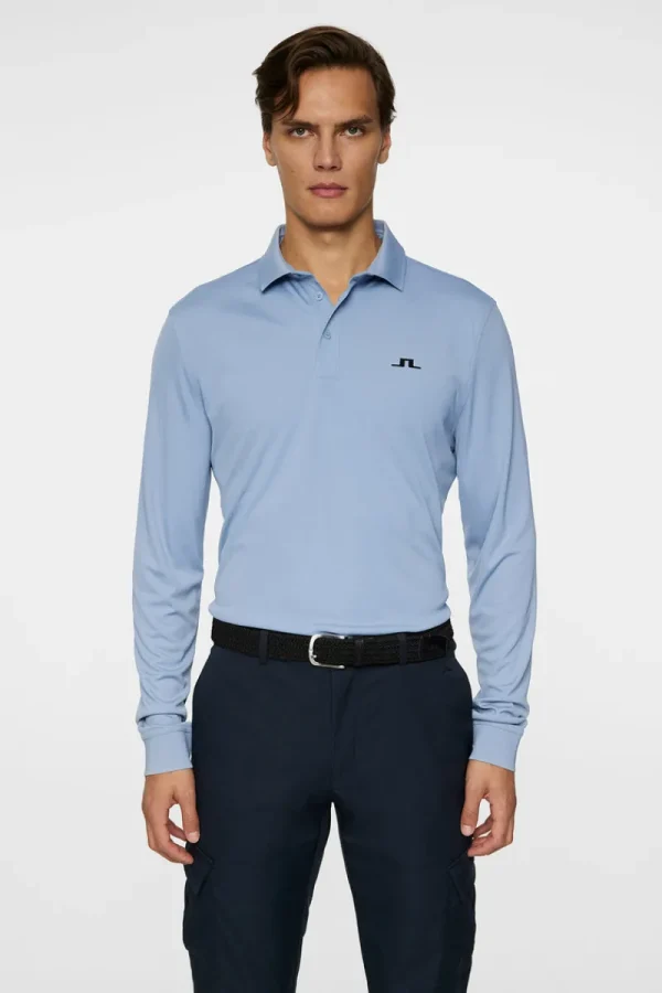 Golf | Pikétröjor-J.Lindeberg Gustaf LS Polo Rain Washed