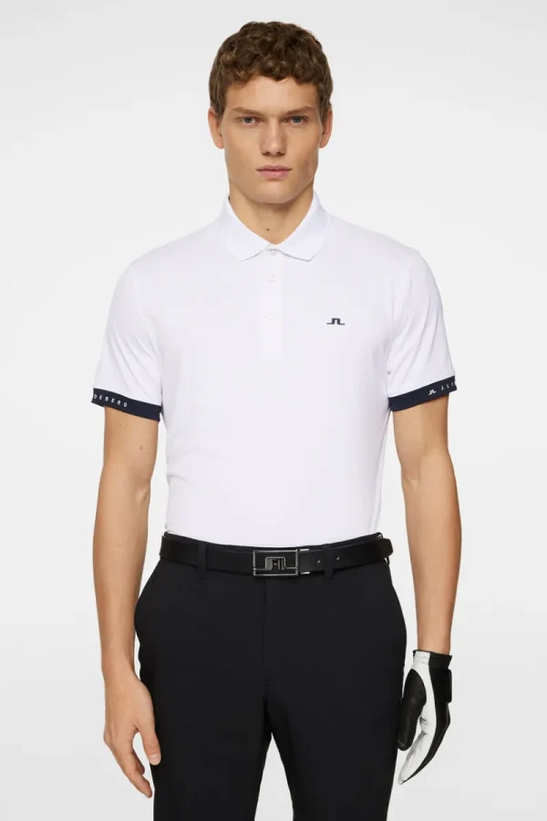 Golf | Pikétröjor-J.Lindeberg Guy Polo White