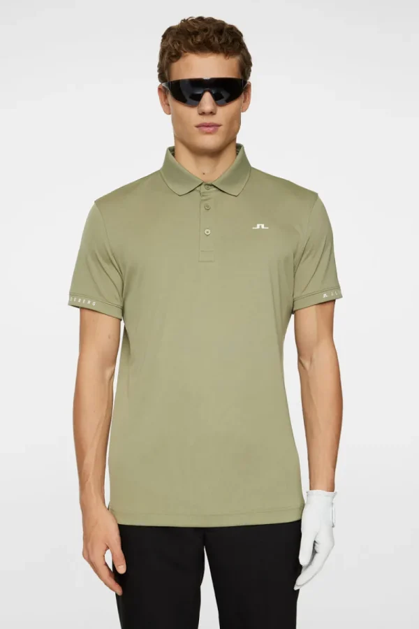 Golf | Pikétröjor-J.Lindeberg Guy Polo Oil Green