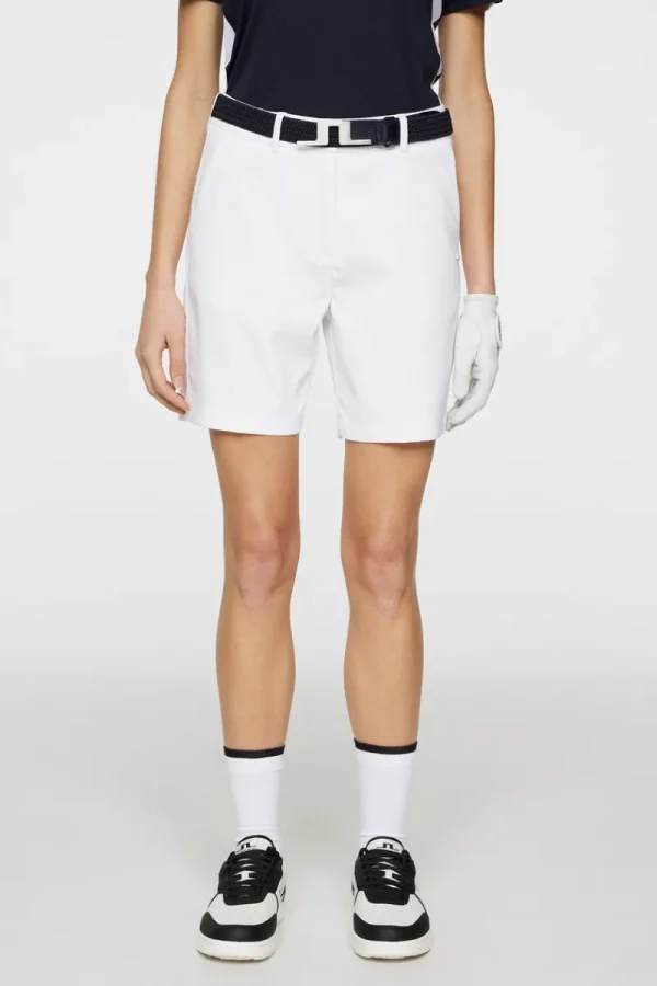 Golf | Shorts-J.Lindeberg Gwen Long Shorts White