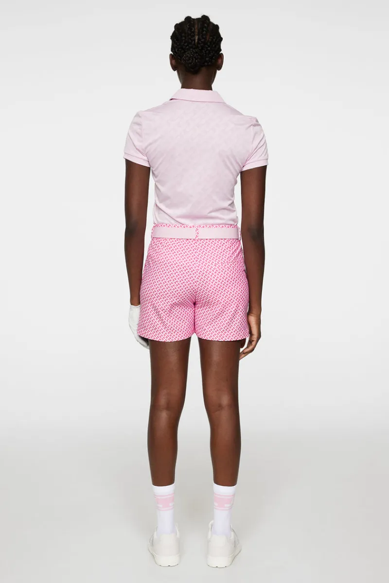 Golf | Shorts-J.Lindeberg Gwen Printed Shorts Tour Geo Pink S