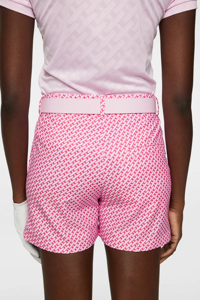 Golf | Shorts-J.Lindeberg Gwen Printed Shorts Tour Geo Pink S