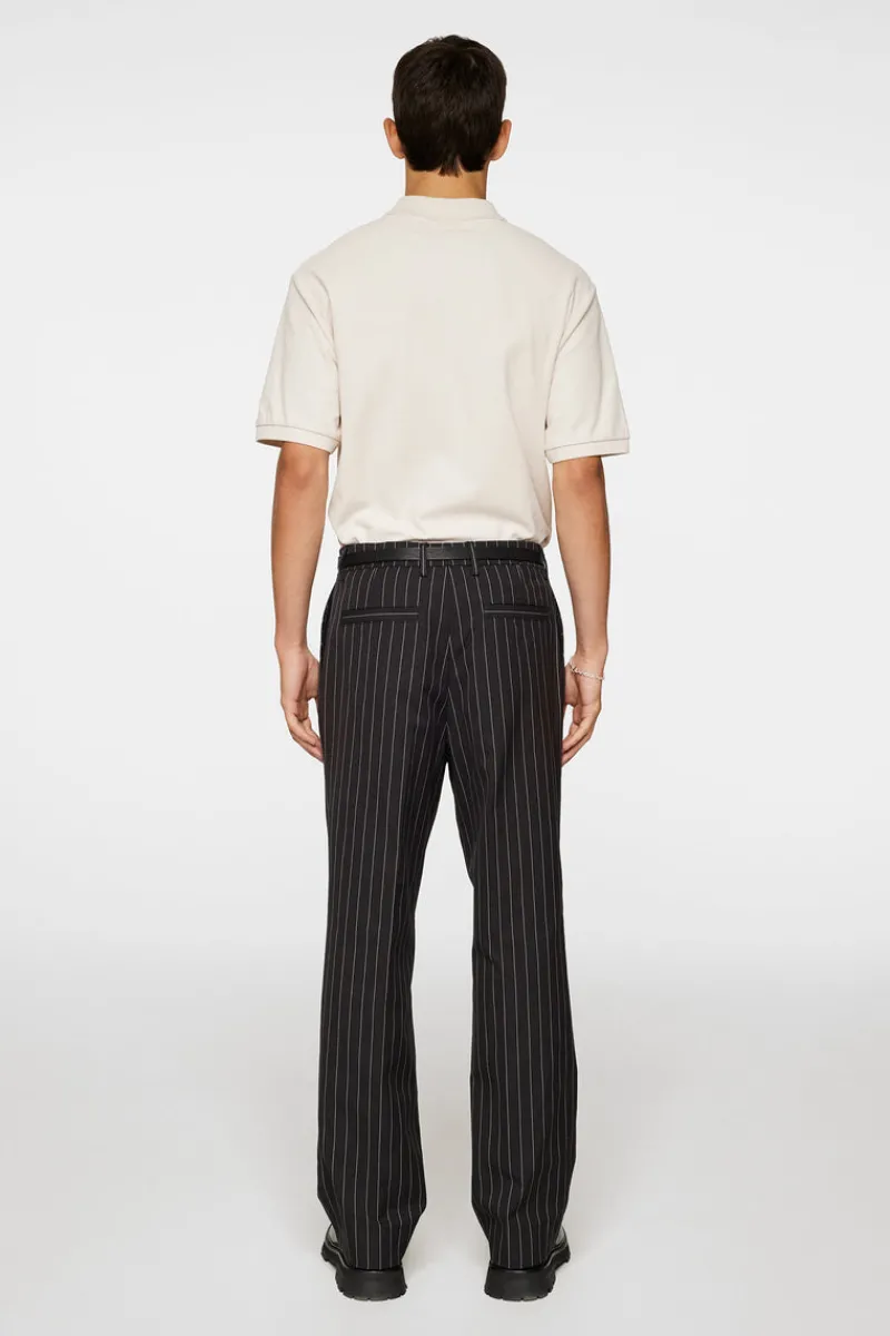 Byxor | Underdelar-J.Lindeberg Haij Pin Stripe Pants Black