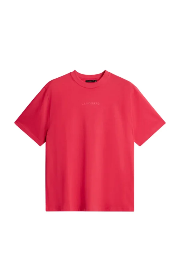T-shirts | Överdelar-J.Lindeberg Hale Heavy Logo T-shirt Azalea