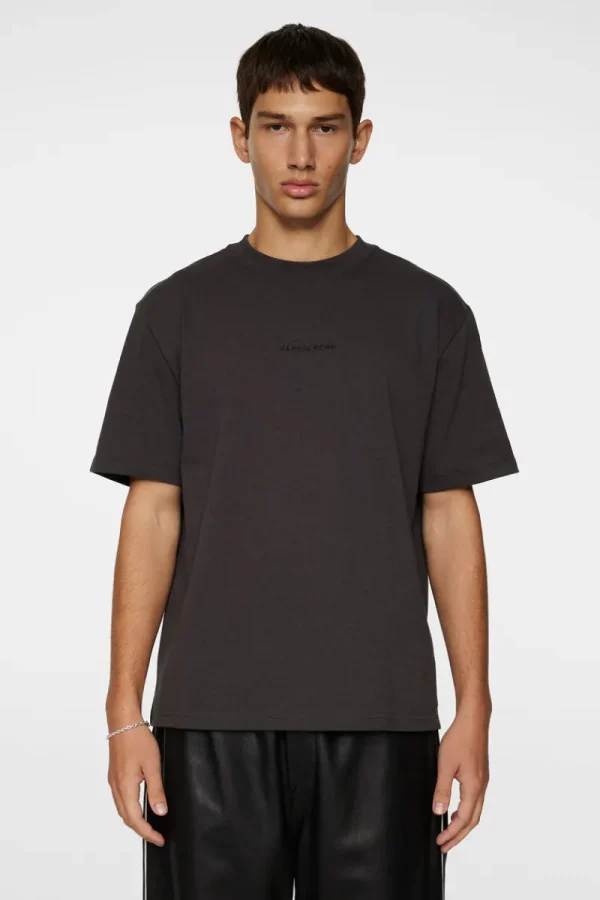 T-shirts | Överdelar-J.Lindeberg Hale Logo T-shirt Washed Black
