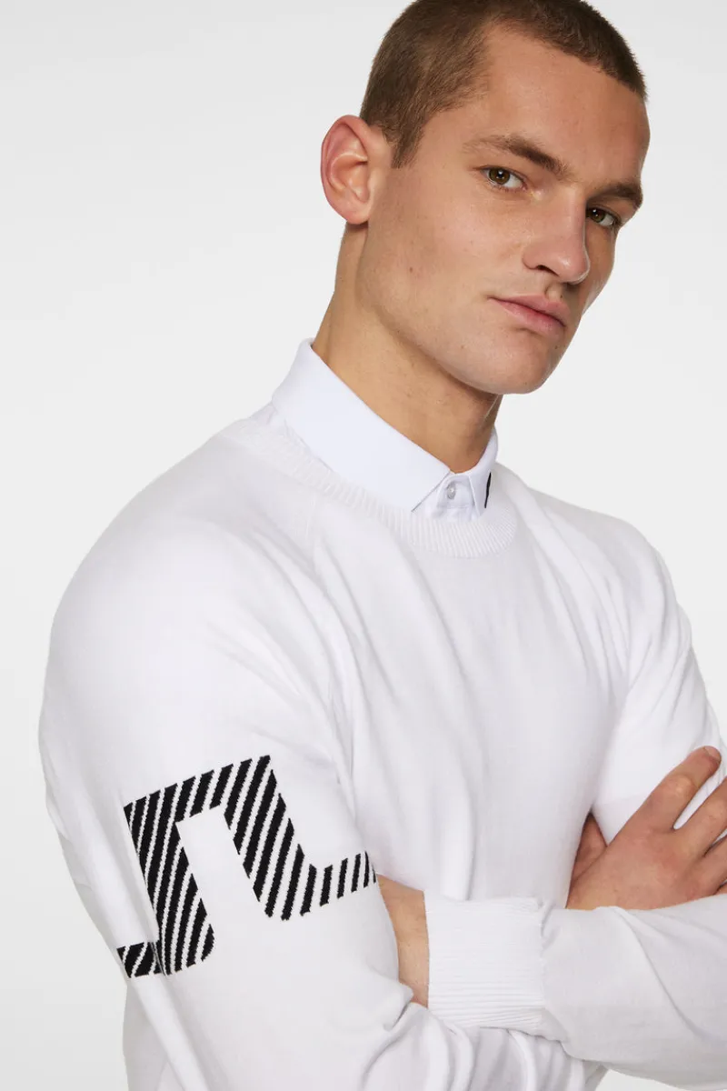 Golf | Överdelar-J.Lindeberg Heath Knitted Sweater White