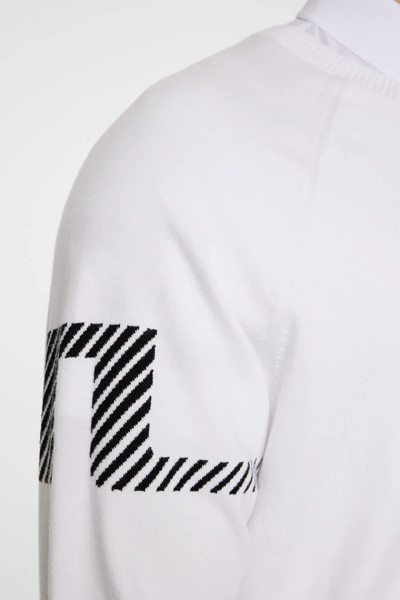 Golf | Överdelar-J.Lindeberg Heath Knitted Sweater White