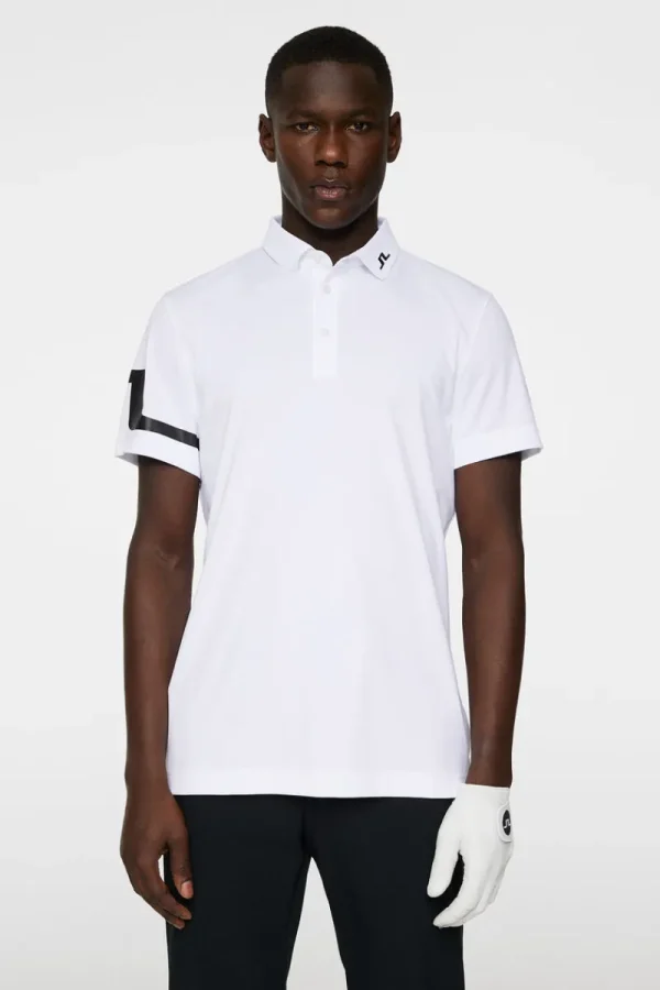 Golf | Pikétröjor-J.Lindeberg Heath Regular Fit Golf Polo White